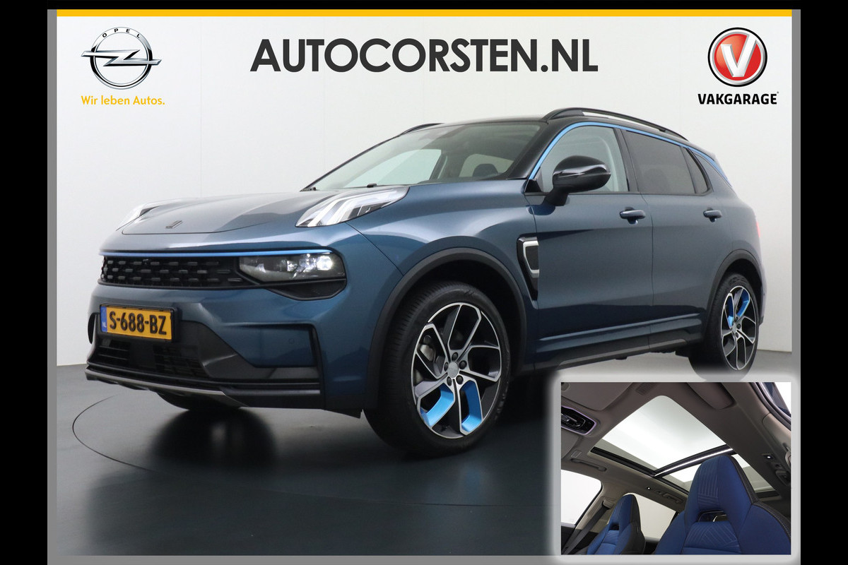 Lynk & Co 01 PHEV AUT-7 261pk Pano-Schuifdak Lmv 20" 360°Camera Apple Carplay Android Auto Adap.Cruise Navi Pdc Ecc Keyless Led Plug-In Hybri Elek.Memory.Stoel File assistent Dodehoek detector Elektrisch bedienbare achterklep Rijstrooksensor Wifi Verkeersbord detectie 425Nm koppel 3,7kw laadvermogen €41.882 Nieuwprijs 1e Eigenaar Origineel NLse auto!