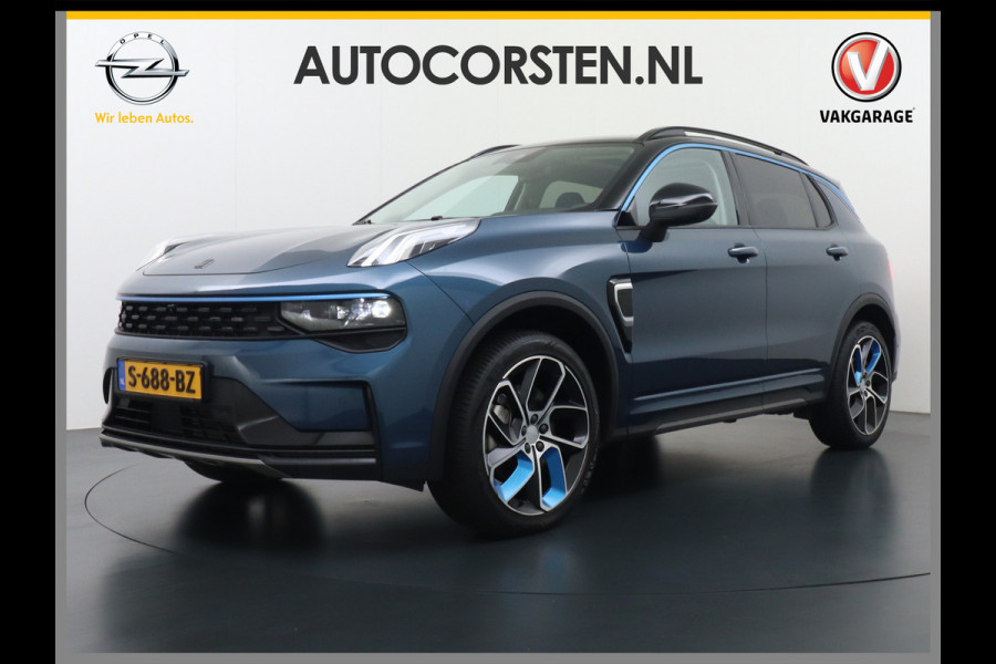 Lynk & Co 01 PHEV AUT-7 261pk Pano-Schuifdak Lmv 20" 360°Camera Apple Carplay Android Auto Adap.Cruise Navi Pdc Ecc Keyless Led Plug-In Hybri Elek.Memory.Stoel File assistent Dodehoek detector Elektrisch bedienbare achterklep Rijstrooksensor Wifi Verkeersbord detectie 425Nm koppel 3,7kw laadvermogen €41.882 Nieuwprijs 1e Eigenaar Origineel NLse auto!