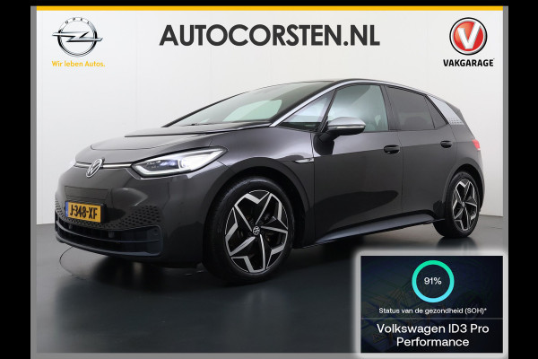 Volkswagen ID.3 First Plus 58kWh SOH 91% Adap.Cruise Apple Carplay Android Lmv 19" Navi Camera Pdc Stoel+Stuurverwarming Keyless Advanced Matrix Led + Dynamisch Led Achterlicht en Isofix DAB Privacy Glas Rijstrooksensor SOH 91% 1e Eigenaar Origineel Nederlandse Auto
