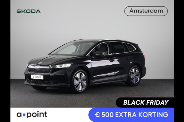 Škoda ENYAQ iV 80 204pk | Verwarmd sturuwiel | Wegklapare trekhaak | Warmtepomp | Parkeercamera