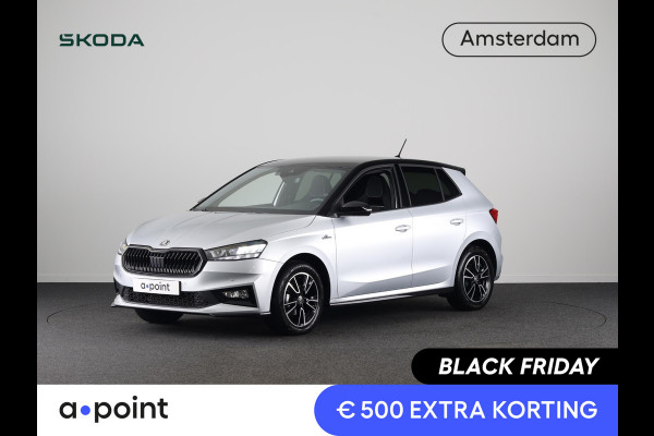 Škoda Fabia 1.0 TSI Monte Carlo 95 pk | Verlengde garantie | Navigatie via App | Parkeersensoren | Achteruitrijcamera | Stoelverwarming |