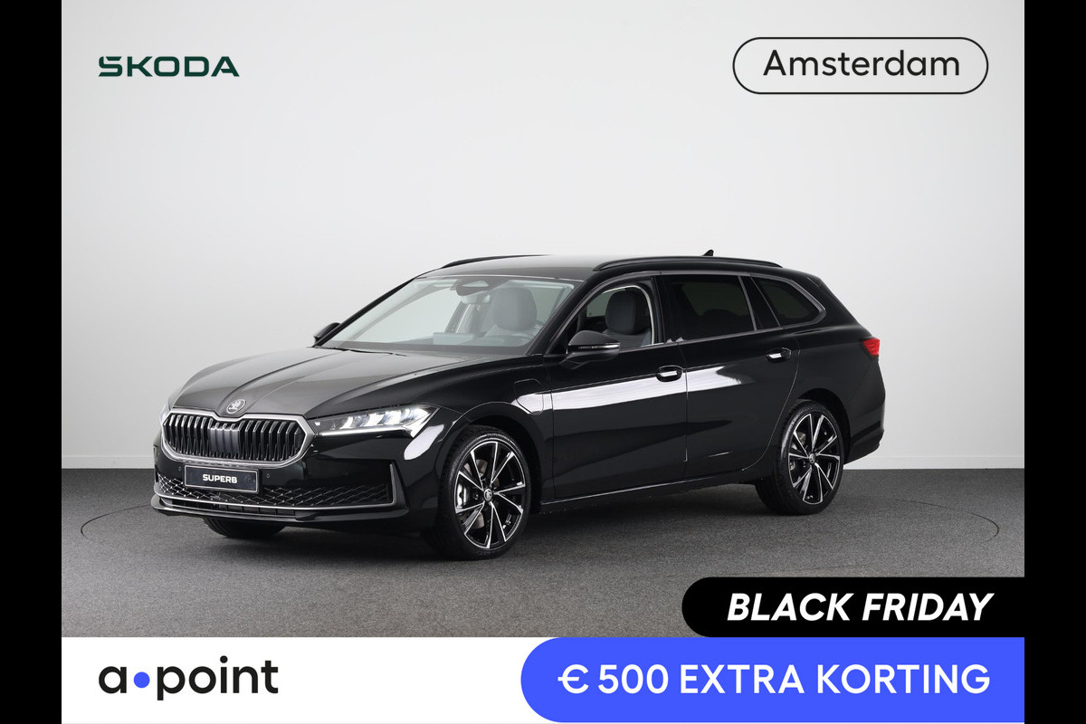 Škoda Superb Combi Business Edition 1.5 TSI PHEV 204pk | 19 inch | Elek. + massagestoelen | Stoelverwarming | Adaptive Cruise | Blind Spot | Navigatie | Camera |