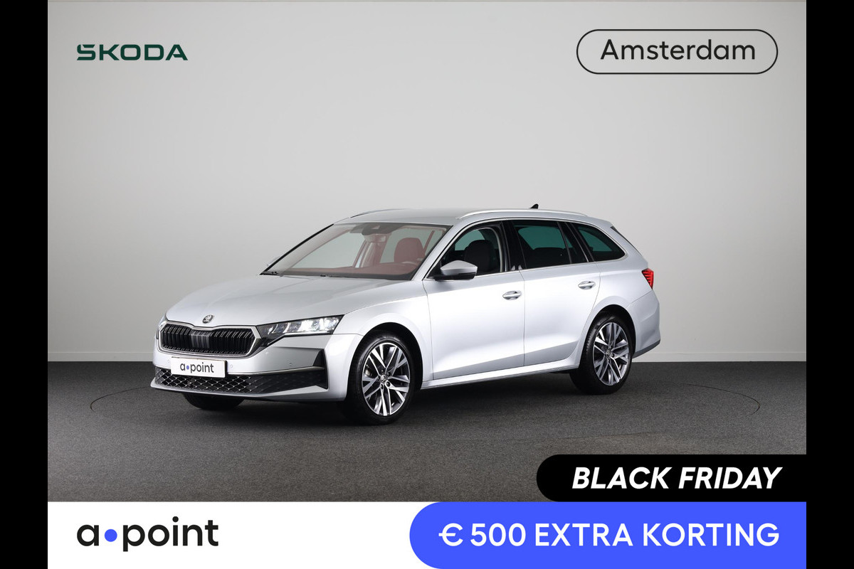 Škoda Octavia Combi 1.5 TSI MHEV Business Edition Plus 115 pk Automaat (DSG) | Verlengde garantie | Navigatie | Parkeersensoren | Achteruitrijcamera | Adaptieve cruise control | Stoelverwarming |
