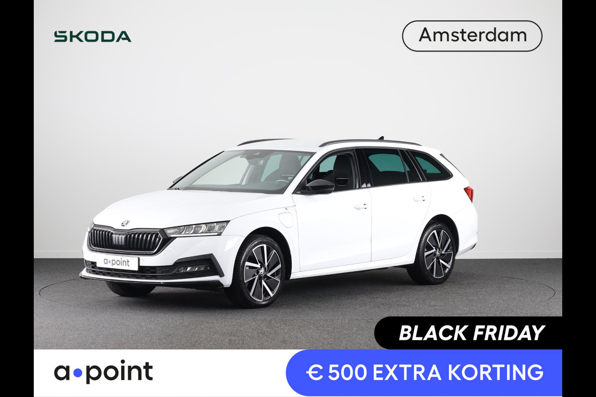 Škoda Octavia Combi 1.4 TSI iV PHEV Sportline Business 204pk  Plug in Hybrid | Privatelease vanaf 675,-- | Navigatie | 18 inch Lichtmetalen velgen | Travel Pakket