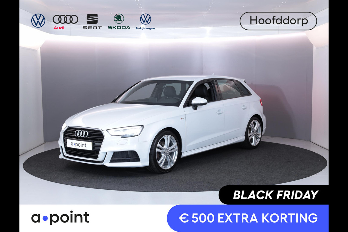 Audi A3 Sportback 1.0 TFSI Sport S Line Edition 115pk 6bak| 18'LM-velgen| Navi| Parksensors| LED|