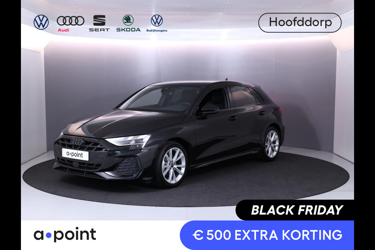 Audi A3 Sportback 30 TFSI S edition 115 PK Automaat | Verlengde garantie |  Navigatie | Park pakket | Zwart optiek | Privacy glas |