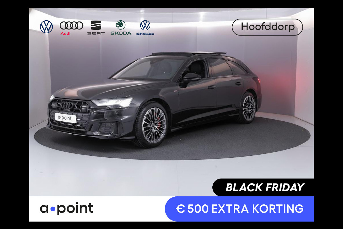 Audi A6 Avant 55 TFSI e quattro S edition 367pk | Panoramadak | Head up Display | Wegklapbare trekhaak | Adaptieve cruise controle | Parkeercamera