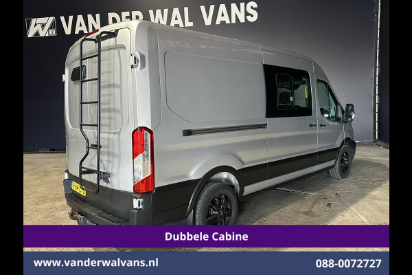 Ford Transit 2.0 TDCI 131pk L3H2 Dubbele Cabine Euro6 Airco | 6-Zits | LED | 2500kg Trekhaak | Cruisecontrol Verwarmde voorruit, Parkeersensoren