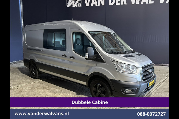 Ford Transit 2.0 TDCI 131pk L3H2 Dubbele Cabine Euro6 Airco | 6-Zits | LED | 2500kg Trekhaak | Cruisecontrol Verwarmde voorruit, Parkeersensoren