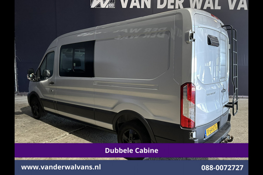 Ford Transit 2.0 TDCI 131pk L3H2 Dubbele Cabine Euro6 Airco | 6-Zits | LED | 2500kg Trekhaak | Cruisecontrol Verwarmde voorruit, Parkeersensoren