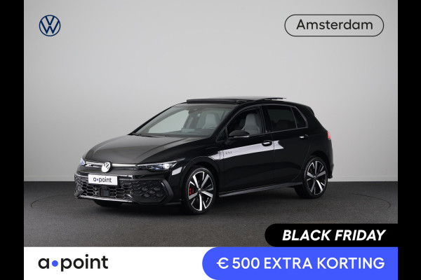 Volkswagen Golf 1.5 eHybrid GTE 272 pk Automaat (DSG) | Private lease vanaf € 782,- pm | Sportpakket | Panoramadak | Lederen bekleding | Elektr. trekhaak | Parkeersensoren | Blackstyle | Stoelverwarming |
