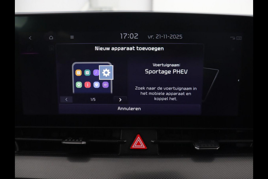 Kia Sportage 1.6 T-GDI Plug-in Hybrid AWD DynamicPlusLine | Stoel & stuurverwarming | Half leder | Camera | Carplay | Adaptive cruise | 19'' | Navigatie | Achterbankverwarming | PHEV