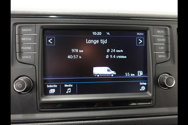Volkswagen Crafter 140pk L4H3 / L3H2 Dubbele cabine Airco Cruise control Trekhaak Navigatie Carplay  Camera Sidebars Euro6