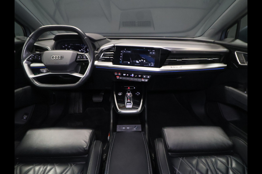 Audi Q4 e-tron 35 Launch edition Advanced Plus 55 kWh SOH 94% [SCHUIFKANTELDAK, APPLE CARPLAY, ANDROID, ADAPTIVE CRUISE, VOL LEDER, CAMERA, STOELVERWARMING, LEDVERLICHTING, CLIMATE, NIEUWSTAAT]