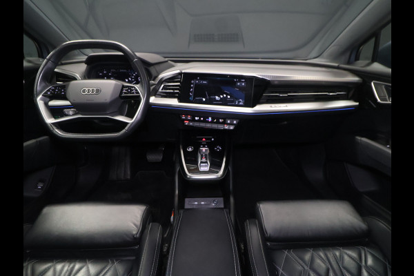 Audi Q4 e-tron 35 Launch edition Advanced Plus 55 kWh SOH 94% [SCHUIFKANTELDAK, APPLE CARPLAY, ANDROID, ADAPTIVE CRUISE, VOL LEDER, CAMERA, STOELVERWARMING, LEDVERLICHTING, CLIMATE, NIEUWSTAAT]