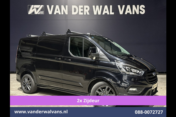 Ford Transit Custom 2.0 TDCI 185pk L1H1 Sport Euro6 Airco | 2x zijdeur | Xenon | Camera | Navigatie | LM velgen Trekhaak, Adaptieve Cruisecontrol, Stoelverwarming, Verwarmde voorruit, Parkeersensoren, Dakdragers, Bijrijdersbank