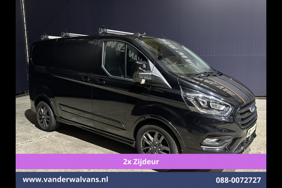Ford Transit Custom 2.0 TDCI 185pk L1H1 Sport Euro6 Airco | 2x zijdeur | Xenon | Camera | Navigatie | LM velgen Trekhaak, Adaptieve Cruisecontrol, Stoelverwarming, Verwarmde voorruit, Parkeersensoren, Dakdragers, Bijrijdersbank