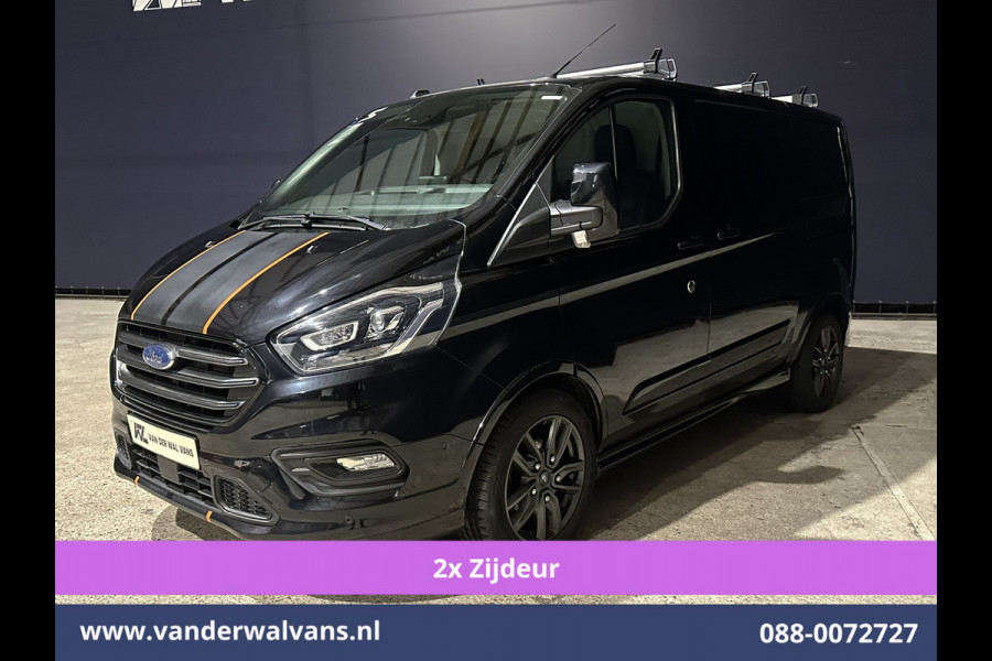 Ford Transit Custom 2.0 TDCI 185pk L1H1 Sport Euro6 Airco | 2x zijdeur | Xenon | Camera | Navigatie | LM velgen Trekhaak, Adaptieve Cruisecontrol, Stoelverwarming, Verwarmde voorruit, Parkeersensoren, Dakdragers, Bijrijdersbank