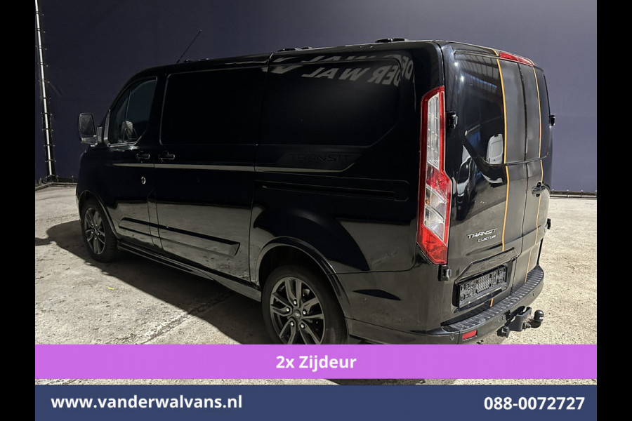 Ford Transit Custom 2.0 TDCI 185pk L1H1 Sport Euro6 Airco | 2x zijdeur | Xenon | Camera | Navigatie | LM velgen Trekhaak, Adaptieve Cruisecontrol, Stoelverwarming, Verwarmde voorruit, Parkeersensoren, Dakdragers, Bijrijdersbank