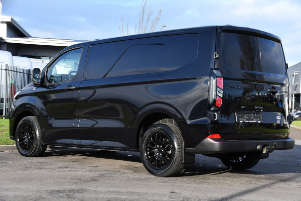 Ford Transit Custom 300 2.0 TDCI L1H1 Black Edition Virtual, Adaptieve Cruise, Carplay, Camera, Leder, LED, NAVI, Automaat, Uniek!