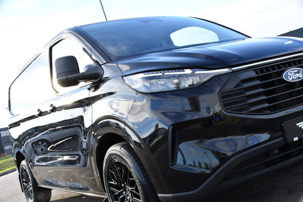 Ford Transit Custom 300 2.0 TDCI L1H1 Black Edition Virtual, Adaptieve Cruise, Carplay, Camera, Leder, LED, NAVI, Automaat, Uniek!