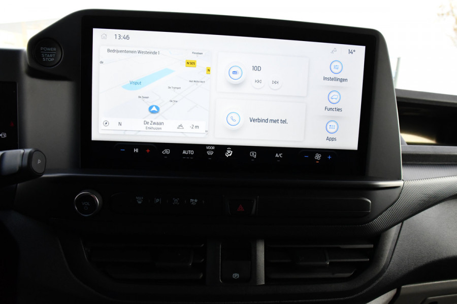 Ford Transit Custom 300 2.0 TDCI L1H1 Black Edition Virtual, Adaptieve Cruise, Carplay, Camera, Leder, LED, NAVI, Automaat, Uniek!