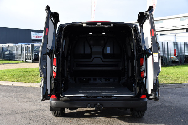 Ford Transit Custom 300 2.0 TDCI L1H1 Black Edition Virtual, Adaptieve Cruise, Carplay, Camera, Leder, LED, NAVI, Automaat, Uniek!