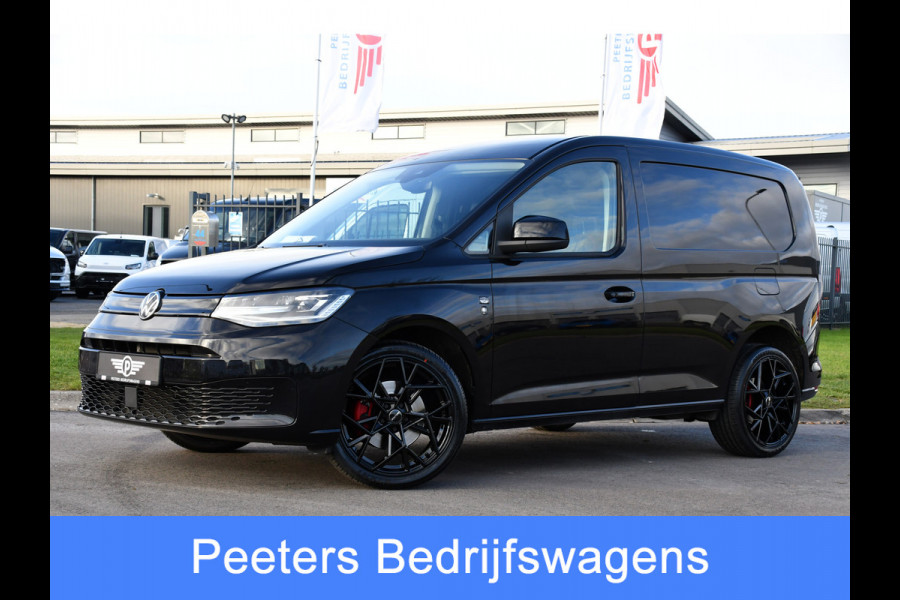 Volkswagen Caddy Cargo 2.0 TDI 1st Black Edition Virtual, Adaptieve Cruise, Camera, Leder, LED, Carplay, Trekhaak, Stoelverwarming, Uniek!