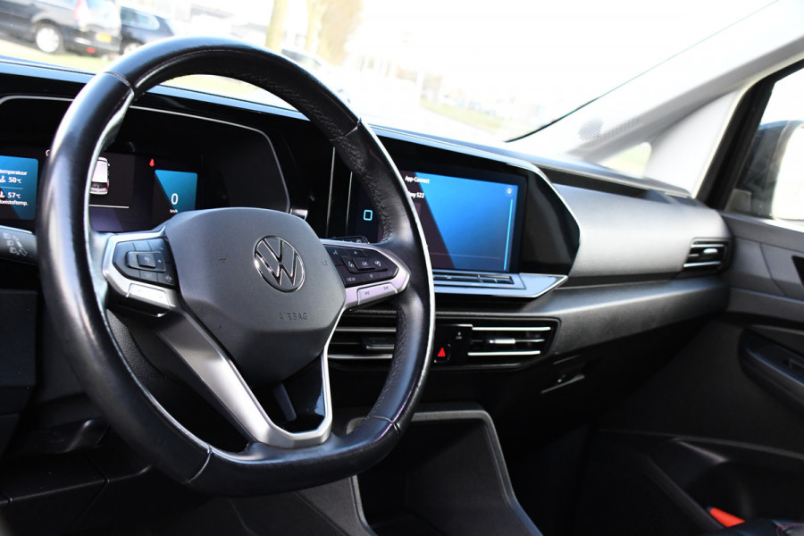 Volkswagen Caddy Cargo 2.0 TDI 1st Black Edition Virtual, Adaptieve Cruise, Camera, Leder, LED, Carplay, Trekhaak, Stoelverwarming, Uniek!