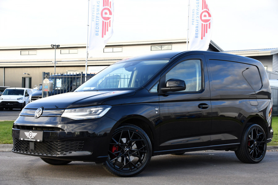 Volkswagen Caddy Cargo 2.0 TDI 1st Black Edition Virtual, Adaptieve Cruise, Camera, Leder, LED, Carplay, Trekhaak, Stoelverwarming, Uniek!