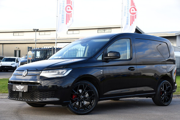 Volkswagen Caddy Cargo 2.0 TDI 1st Black Edition Virtual, Adaptieve Cruise, Camera, Leder, LED, Carplay, Trekhaak, Stoelverwarming, Uniek!