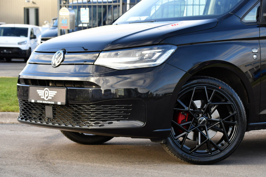 Volkswagen Caddy Cargo 2.0 TDI 1st Black Edition Virtual, Adaptieve Cruise, Camera, Leder, LED, Carplay, Trekhaak, Stoelverwarming, Uniek!