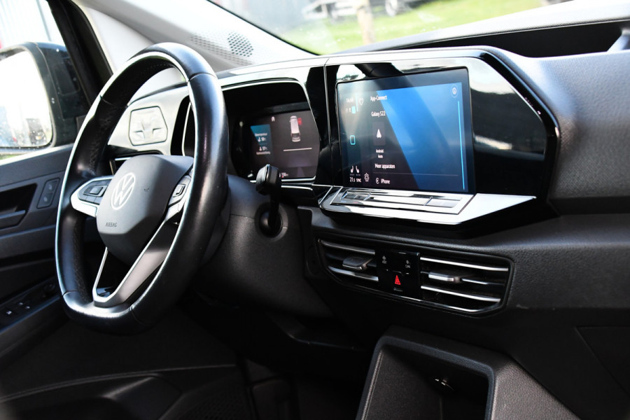 Volkswagen Caddy Cargo 2.0 TDI 1st Black Edition Virtual, Adaptieve Cruise, Camera, Leder, LED, Carplay, Trekhaak, Stoelverwarming, Uniek!