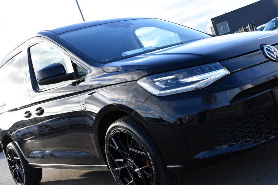 Volkswagen Caddy Cargo 2.0 TDI 1st Black Edition Virtual, Adaptieve Cruise, Camera, Leder, LED, Carplay, Trekhaak, Stoelverwarming, Uniek!