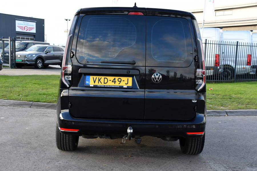Volkswagen Caddy Cargo 2.0 TDI 1st Black Edition Virtual, Adaptieve Cruise, Camera, Leder, LED, Carplay, Trekhaak, Stoelverwarming, Uniek!