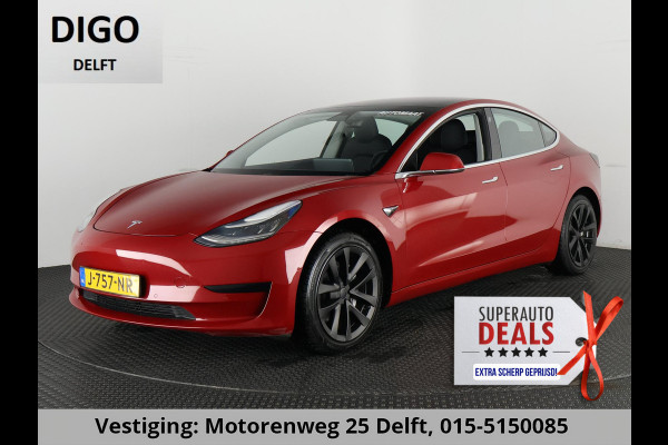 Tesla Model 3 RWD 60 kWh (238PK) ACCUTEST 91% BEREIK 391 KM GARANTIE MOGELIJK 9-2030* PANO.LEDER. STOELVERWARMING