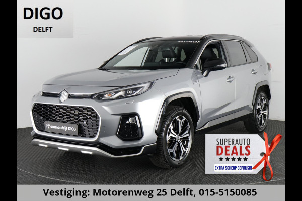 Toyota RAV4 2.5 PLUG-IN AWD STYLE SUZUKI ACROSS 1e EIG. GARANTIE 3-2033.*BI-TONE BODY PACK.HALF LEDER.STOELVERWARMING. CARPLAY. CAMERA.