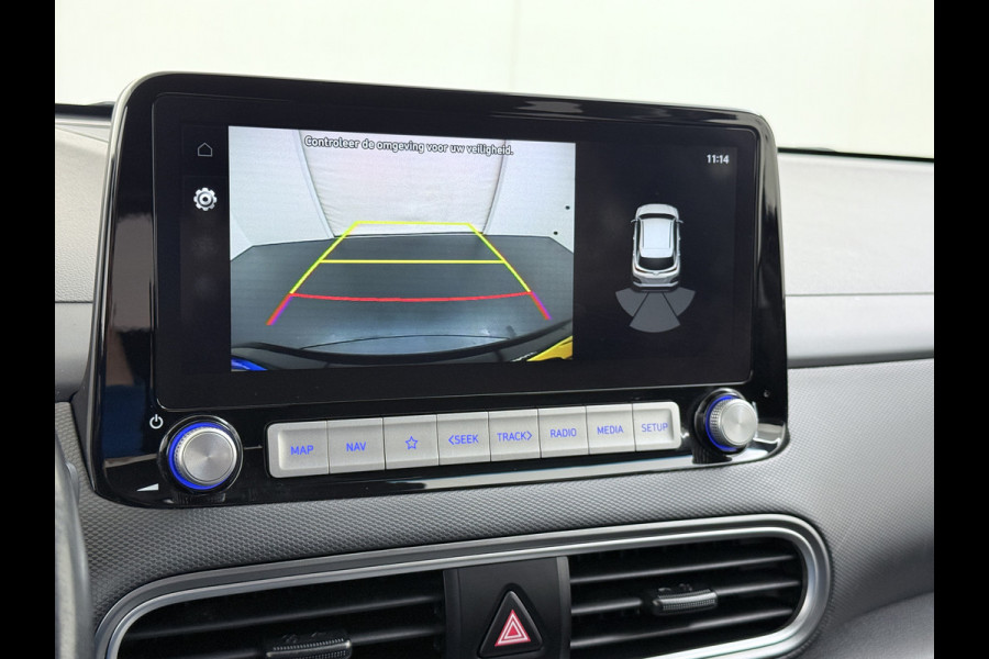 Hyundai Kona EV Fashion 64kWh SOH 100% Warmtepomp Head Up Display Adap.Cruise Navi Ecc Camera Apple Carplay Android Auto Pdc Lane Assist Dodehoekwaarschuwing Keyless Privacy Glas DAB FCA 1e Eigenaar Origineel Nederlandse Auto