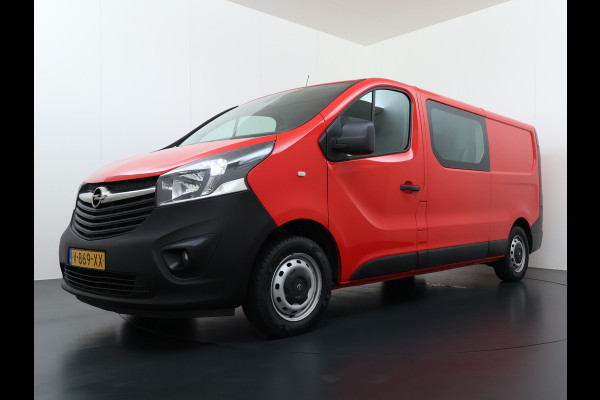 Opel Vivaro 1.6CDTI 126PK L2H1 DC Dubbele Cabine 5-Persoons Navi Camera Airco Trekhaak Cruise Control Pdc Sport EcoFlex Betonplex Vloer Wandbetimmering Schuifdeur Euro 6 1e Eigenaar Origineel Nederlandse Auto