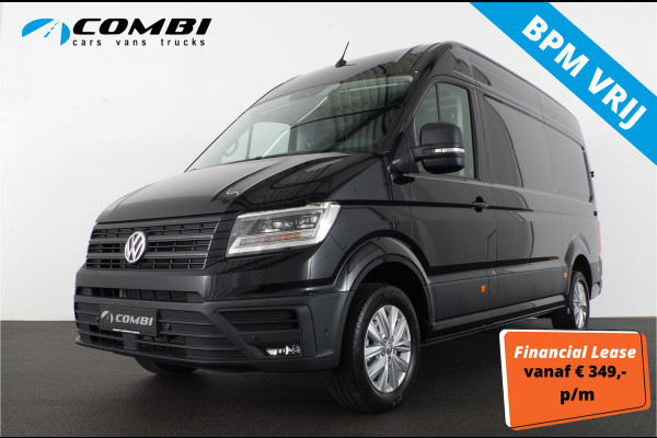Volkswagen Crafter 35t 2.0 TDI L3H3 Highline Exclusive > 177pk/Nu leverbaar geen BPM/Geveerde stoel/LED/Camera/Trekhaak/Adapt. cruise Operational lease ook mogelijk!