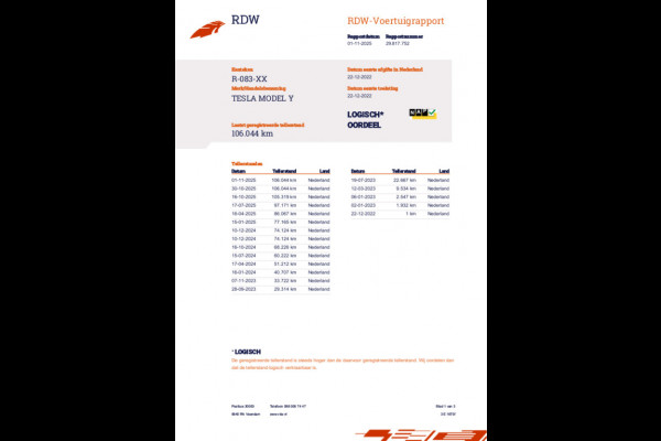 Tesla Model Y RWD 58 kWh 95% SOH Trekhaak BTW Auto 1e EIG Rijklaarprijs!