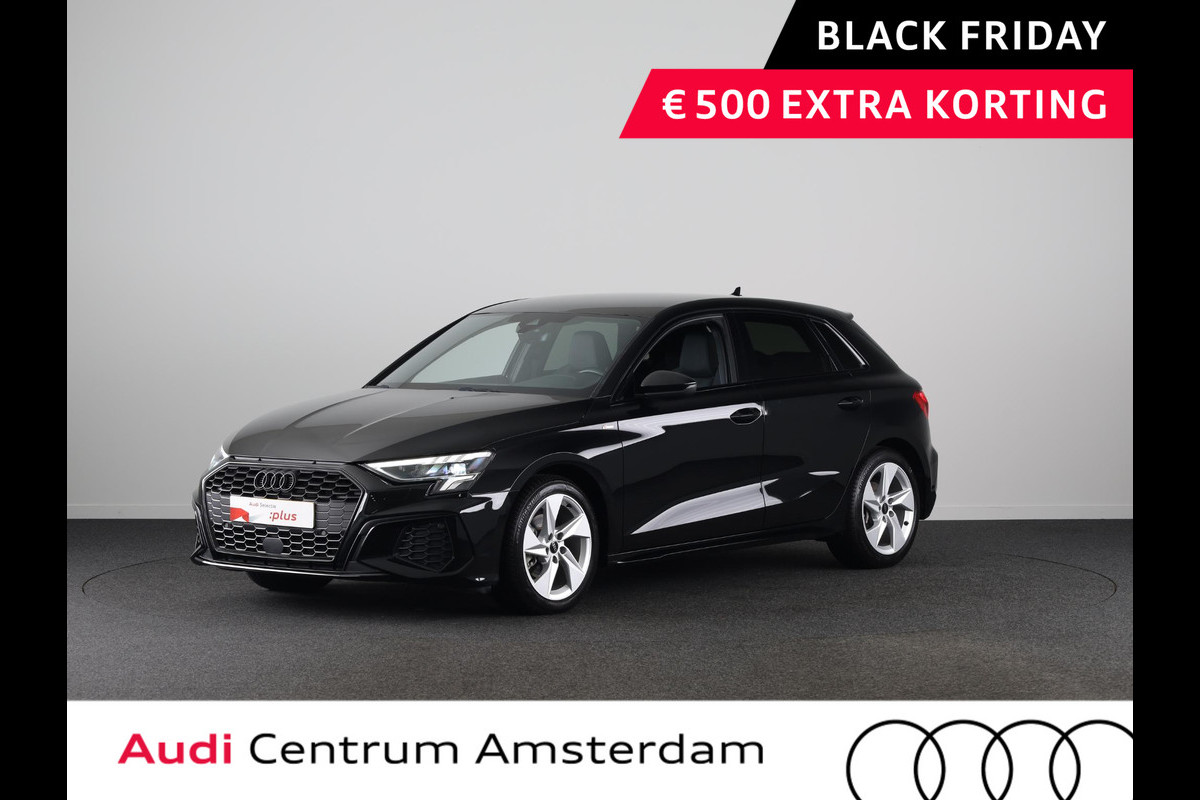 Audi A3 Sportback 35 TFSI S edition | Verlengde Garantie | Optiek zwart pakket | Parkeersensoren achterzijde | Afneembare trekhaak |