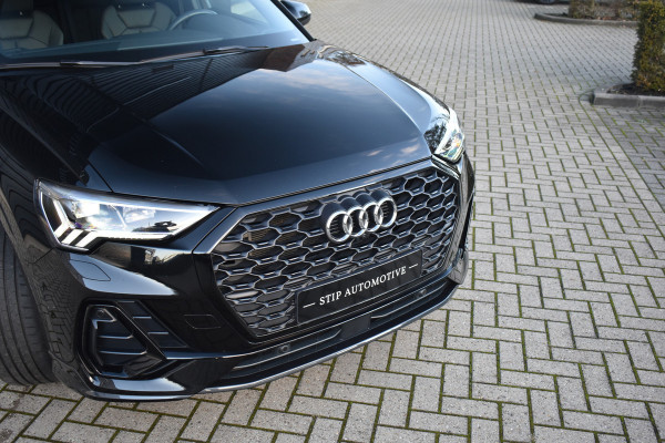 Audi Q3 Sportback 45 TFSI e S Line | 360 Camera | Lederen Bekleding | Black Optic | Sfeerverlichting | 3X S-Line | Stoelverwarming |