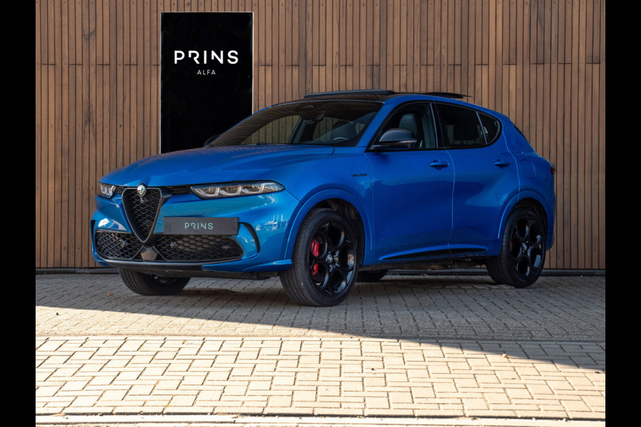 Alfa Romeo Tonale 1.3T PHEV 280pk Veloce | Full! | Pano-dak | Harman/Kardon | LED-Matrix | Stoelventilatie | 360 cam | CarPlay | Blu Misano