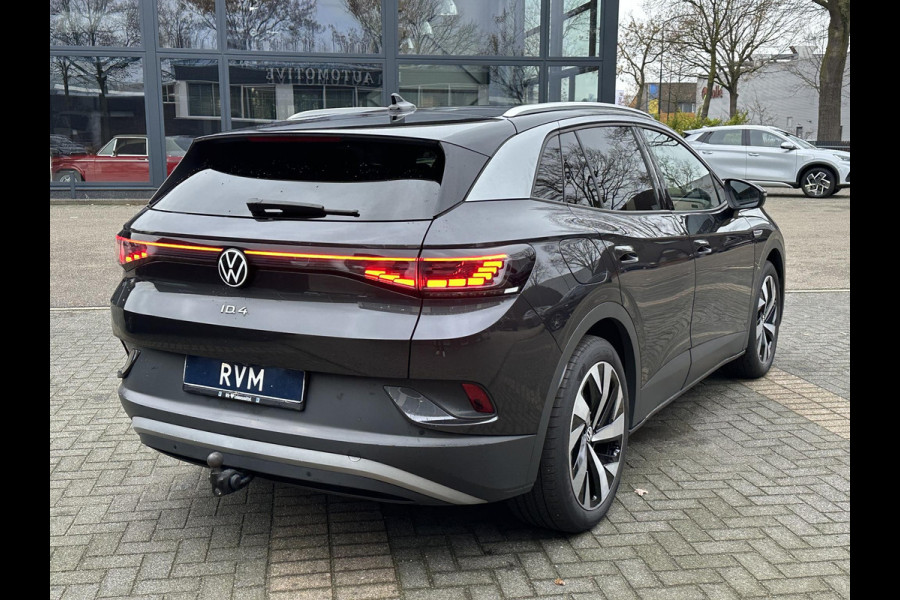 Volkswagen ID.4 Pro 77 kWh COMPLETE AUTO|WARMTEPOMP| SPORTSTOELEN| ELEK. STOELEN MET MEMORY + MASSAGE| ELEK. TREKHAAK| ELEK. ACHTERKLEP| 360 CAMERA VOORRUITVERWARMING| PANO|