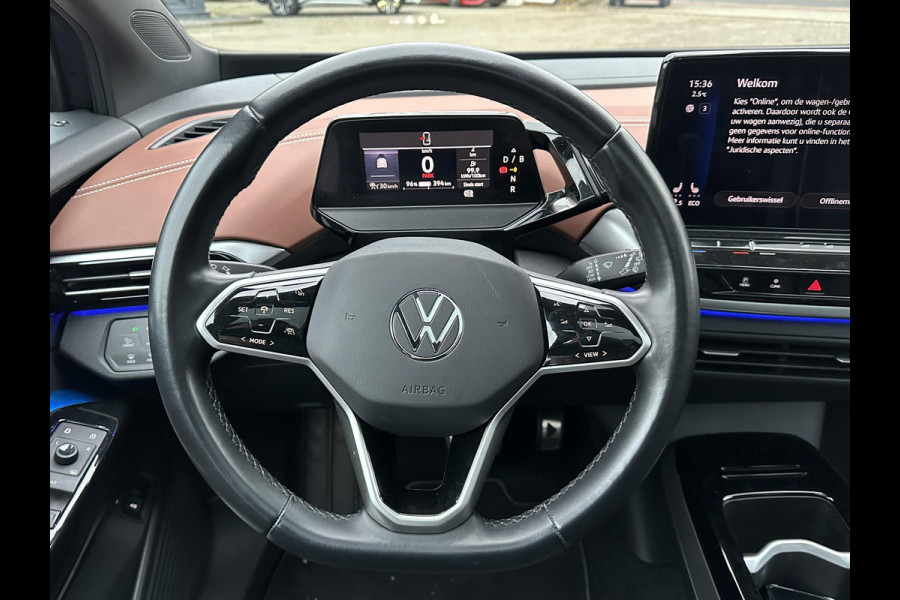 Volkswagen ID.4 Pro 77 kWh COMPLETE AUTO|WARMTEPOMP| SPORTSTOELEN| ELEK. STOELEN MET MEMORY + MASSAGE| ELEK. TREKHAAK| ELEK. ACHTERKLEP| 360 CAMERA VOORRUITVERWARMING| PANO|