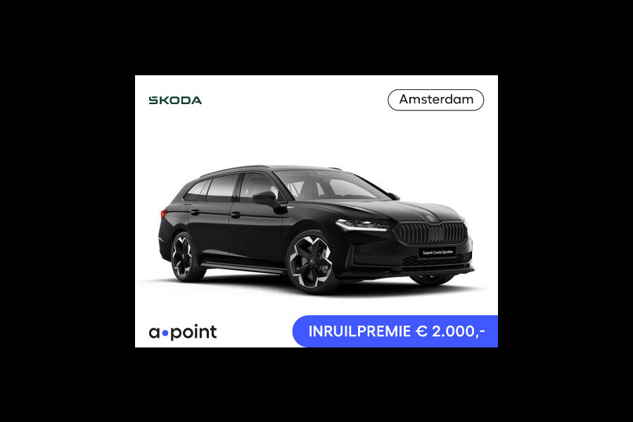 Škoda Superb Combi 1.5 TSI PHEV Sportline Business | Panoramadak | Wegklapbare trekhaak | Travel Assist Plus | Winterpakket | DCC | CANTON Soundsystem | Head-up display | Familie pakket