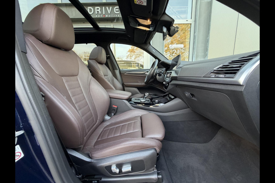 BMW X3 xDrive30e High Ex. M-Sport |Pano|Leer|Memory|360Cam|HUD|HIFI|Trekhaak|Tansanit