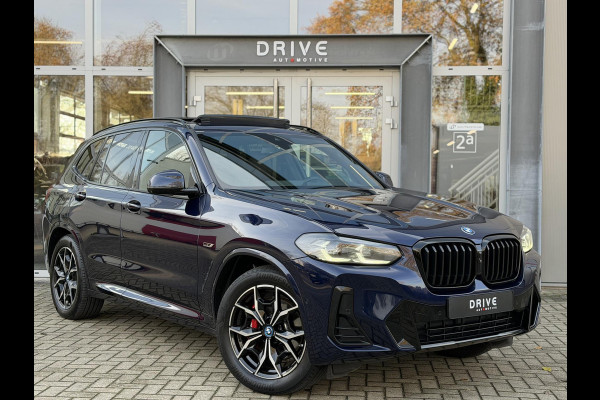 BMW X3 xDrive30e High Ex. M-Sport |Pano|Leer|Memory|360Cam|HUD|HIFI|Trekhaak|Tansanit