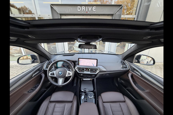 BMW X3 xDrive30e High Ex. M-Sport |Pano|Leer|Memory|360Cam|HUD|HIFI|Trekhaak|Tansanit